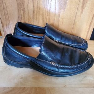 Cole Haan's Black Leather Slip-Ons